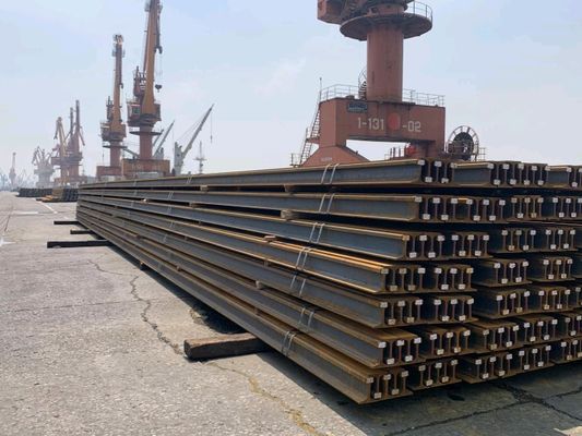 DIN536 A75 স্টিল ক্রেন রেল 56kg/m 20 kg/m